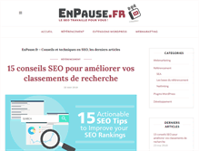 Tablet Screenshot of enpause.fr